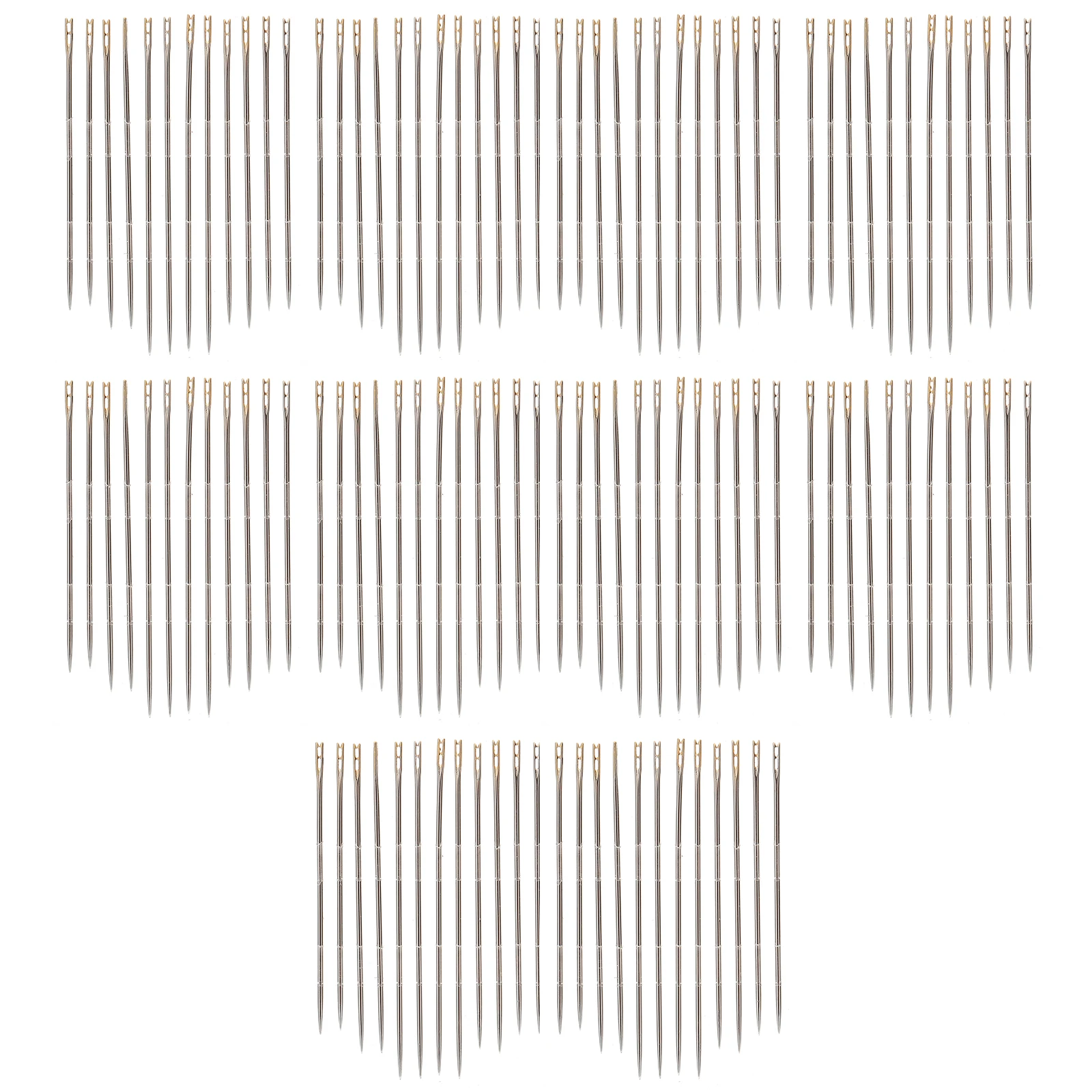

120pcs Sewing Blind Golden Blind Needle Big Eye Embroidery Weaving H Stitching Craft Projects Durable Easy Operate