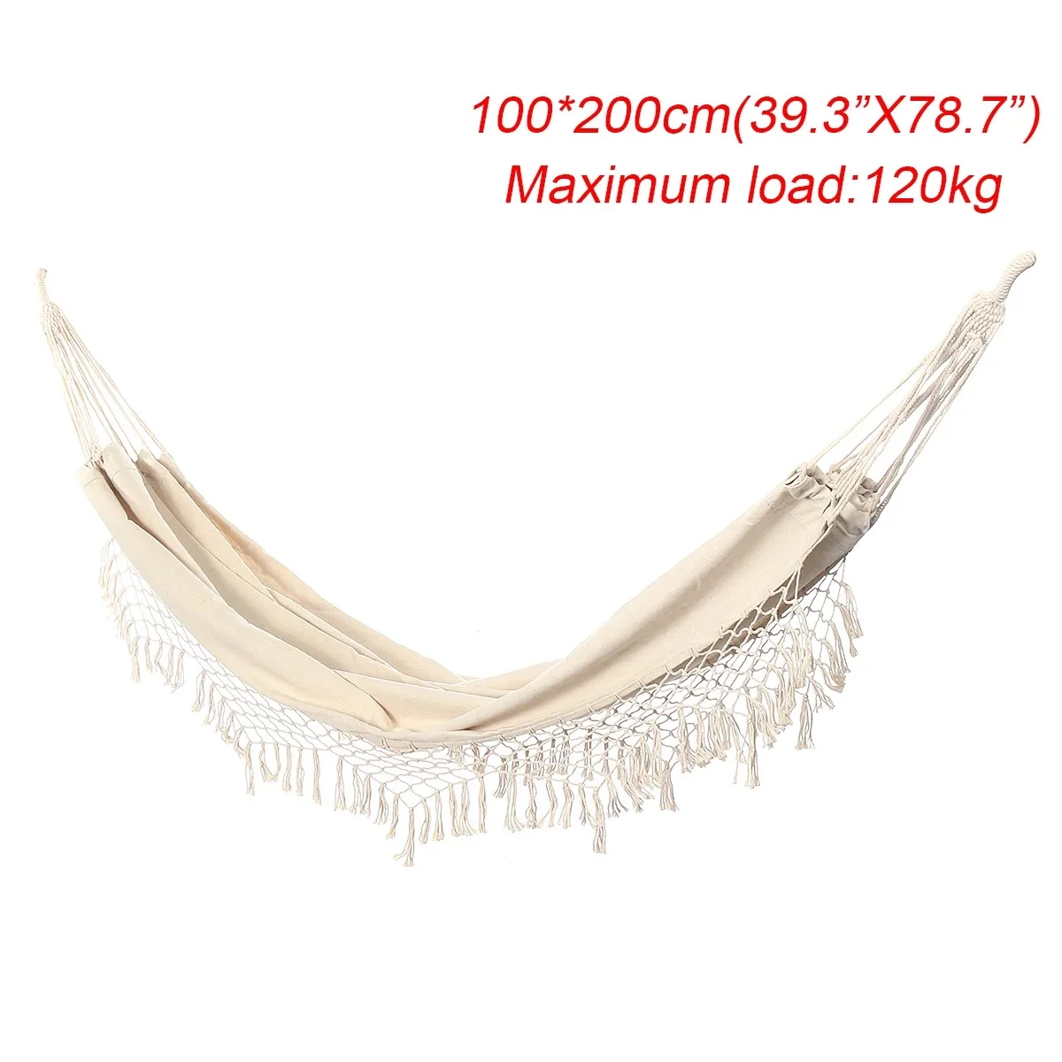 

Grande rede Macrame Fringe Duplo Rede Balanço Rede Cadeira Para Fora/Interior Pendurado Balanço da Rede