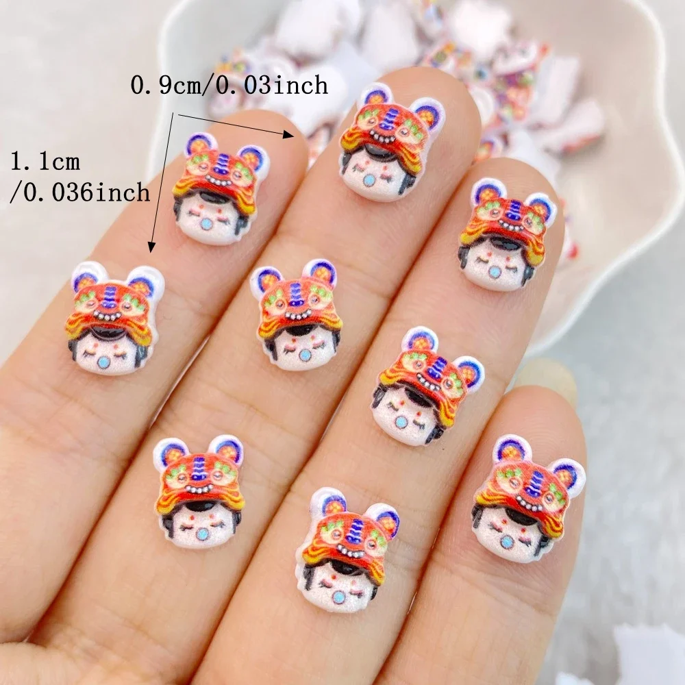 50PCS New Cute boy girl cartoon rabbit 3D Cabochon Scrapbooking DIY Jewelry Ornament Manicure Decorate Accessories