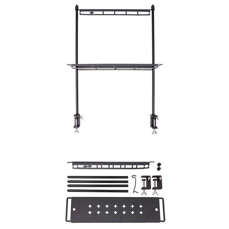 

AA79 Новая стойка для хранения, складная многослойная стойка, настольная двухслойная стойка для кемпинга, стойка для хранения столовых приборов, легкая стойка