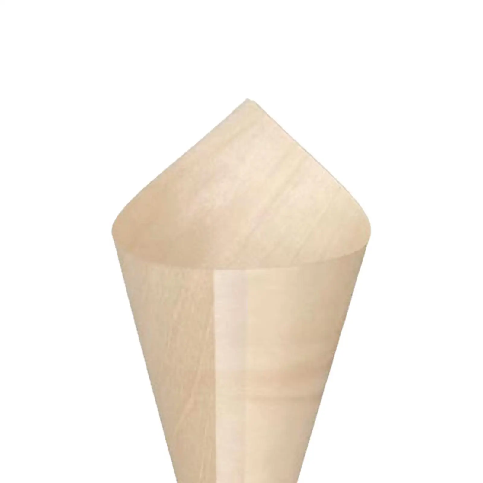 Disposable Wood Popcorn Cones for Ice Cream Candy Fruit Snacks Party Supplies Holder