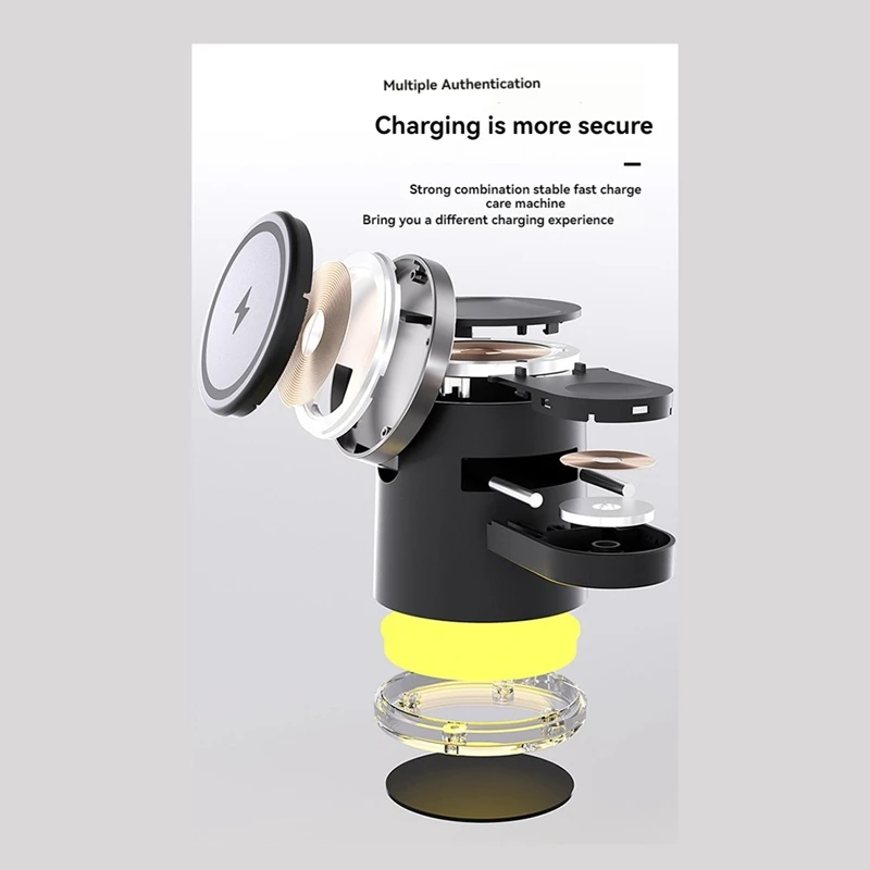 Qi2 Wireless Charger 3In1 Schnellladestation Ständer Klapphalter für iPhone 12/13/14/15 Serie Apple Watch