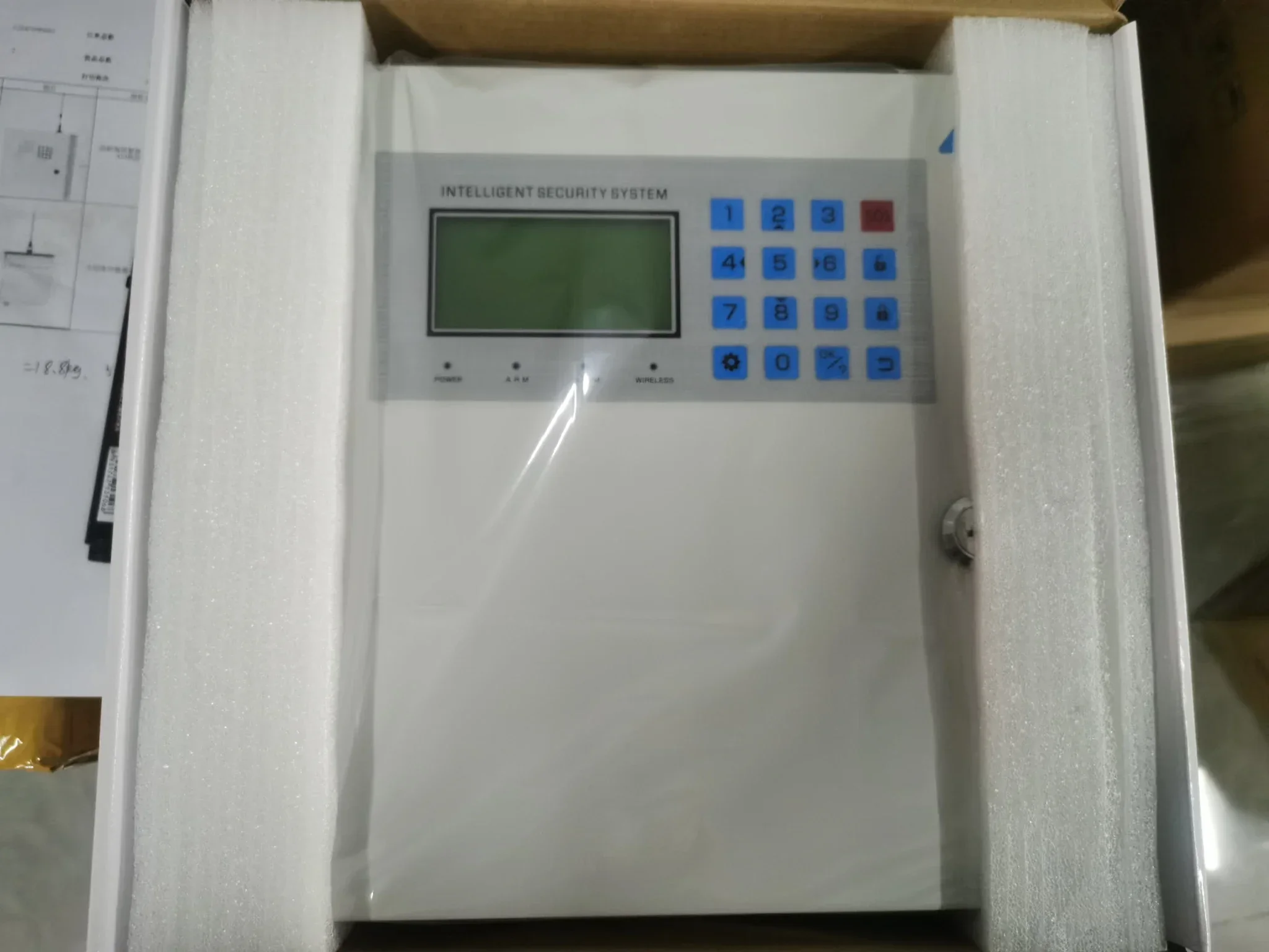Control remoto inalámbrico con cable, sistema de seguridad de alarma antirrobo de larga distancia, Panel Host para Detector de humo de Gas y fuego de agua
