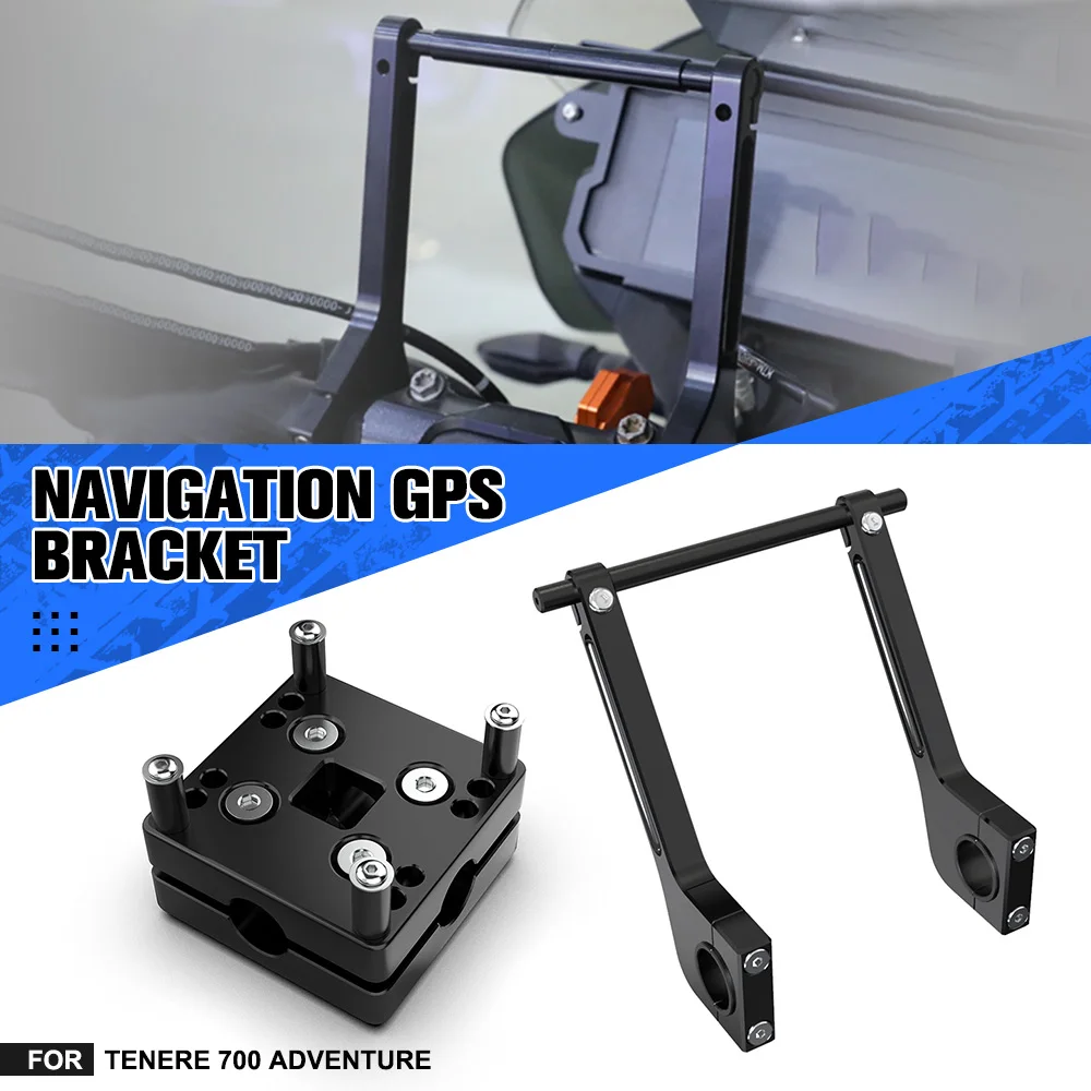 

12MM Navigation GPS Holder Roadbook Mounting Arms For Yamaha Tenere 700 Adventure For Honda Suzuki Kawasaki BMW For F2R Laba7