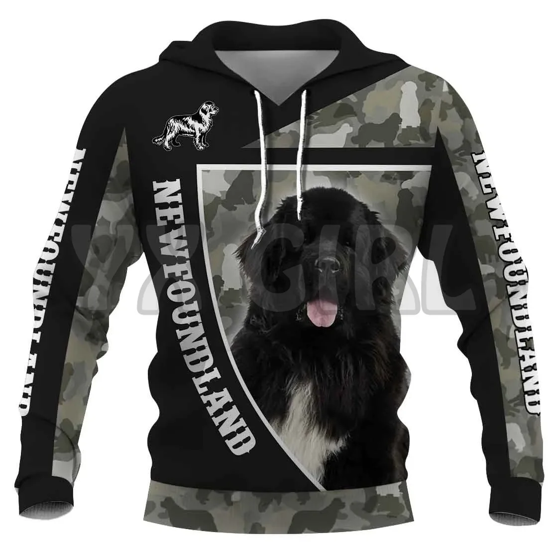 Sable German Shepherd 3D Printed Hoodies  Unisex Pullovers Funny Dog Hoodie Casual Street Tracksuit