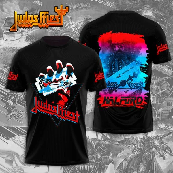 Heavy Metal Rock Band T Shirt Judas Priest 3d Print T-shirt Men Women Fashion T-shirts Kids Short Sleeve Tops Tees Mens Clothes