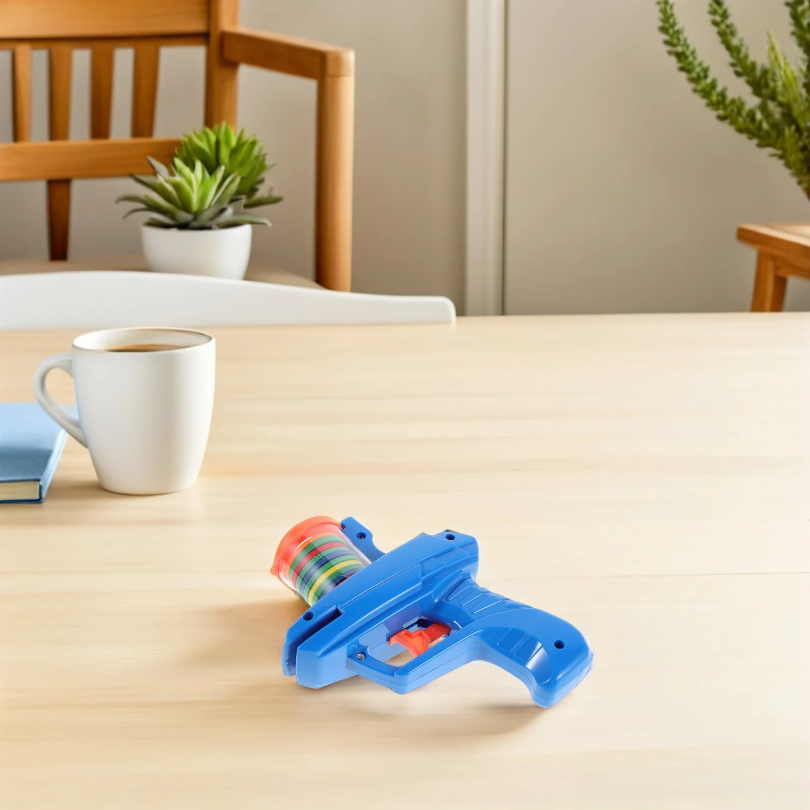 

2 Sets Foam Disc Launchers Kids Outdoor Flying Disk Shooter Portable Round Disc Plaything For Backyard Games Family Fun Exercise