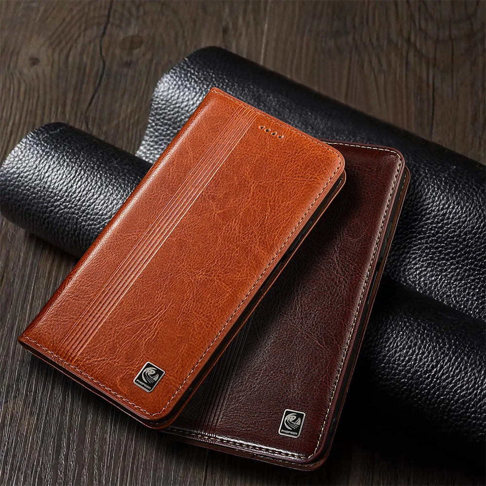 

Vertical Line Genuine Leather Flip Case For Asus Zenfone 5 5Z 6 7 8 9 10 11 12 ZS620KL ZE620KL ZS630KL Pro Flip Ultra Cover Case