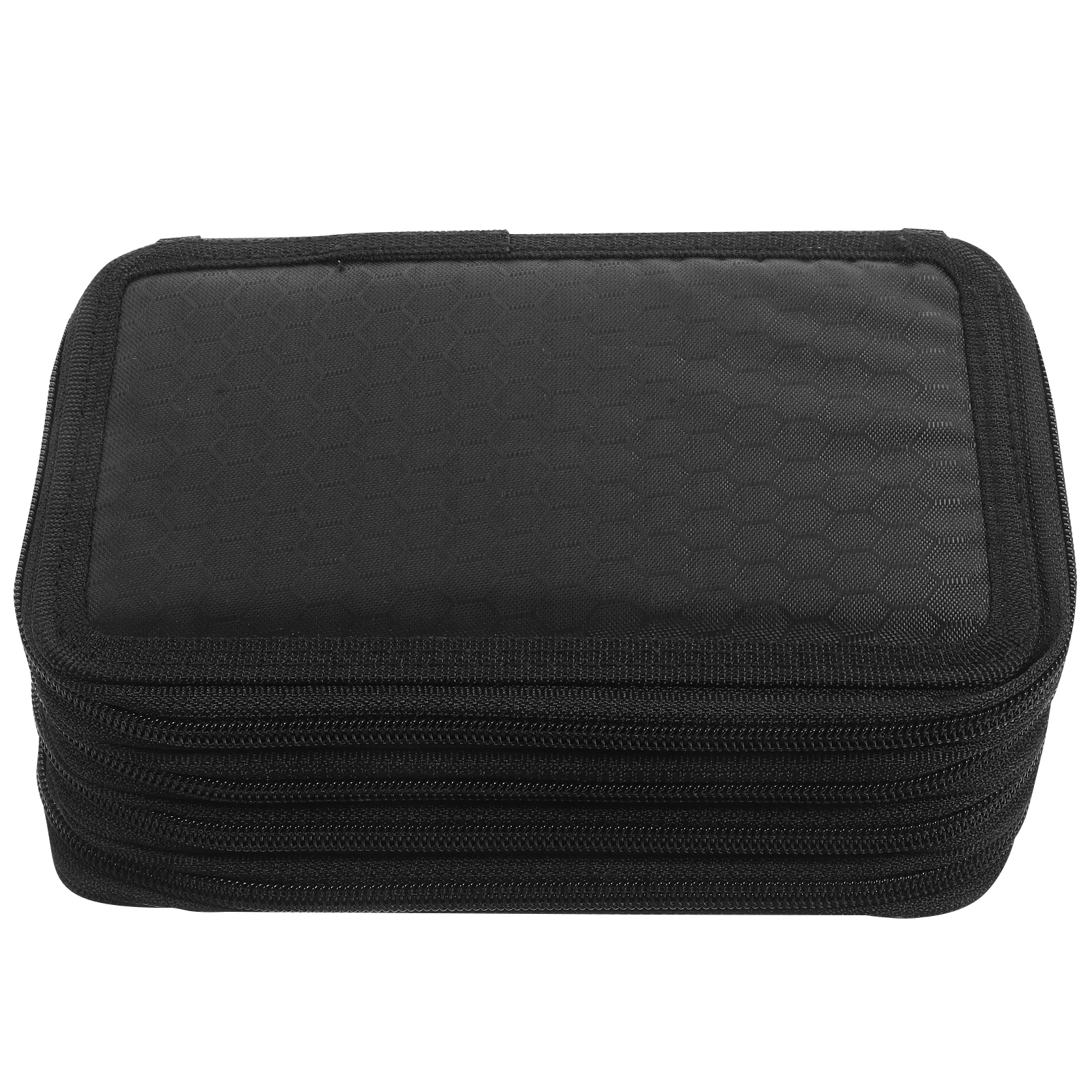 

Layered Large Capacity Pencil Case Oxford Cloth Zipper Pencil Bag Stationery Holder Student Supplies Multi-Layer Organizer