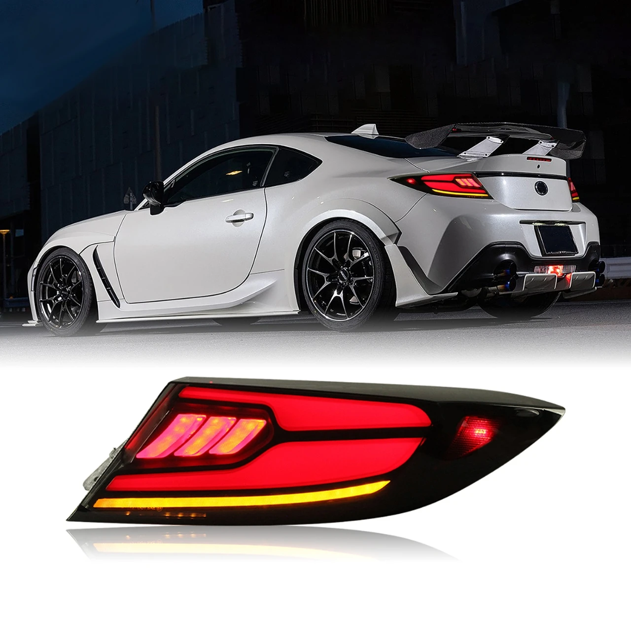 

DK Motion 2022-2023 For Toyota 86 GR86 BRZ Dynamic Animation LED Taillights Modified 12V Rear Car Tail Lamps Assembly