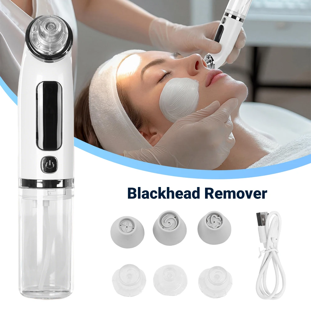 

Устройство для удаления черных точек с водным резервуаром, экстрактором для пор и набором для ухода за лицом, 6 насадок для всасывания и 4 режима регулировки, глубокое увлажнение для лица