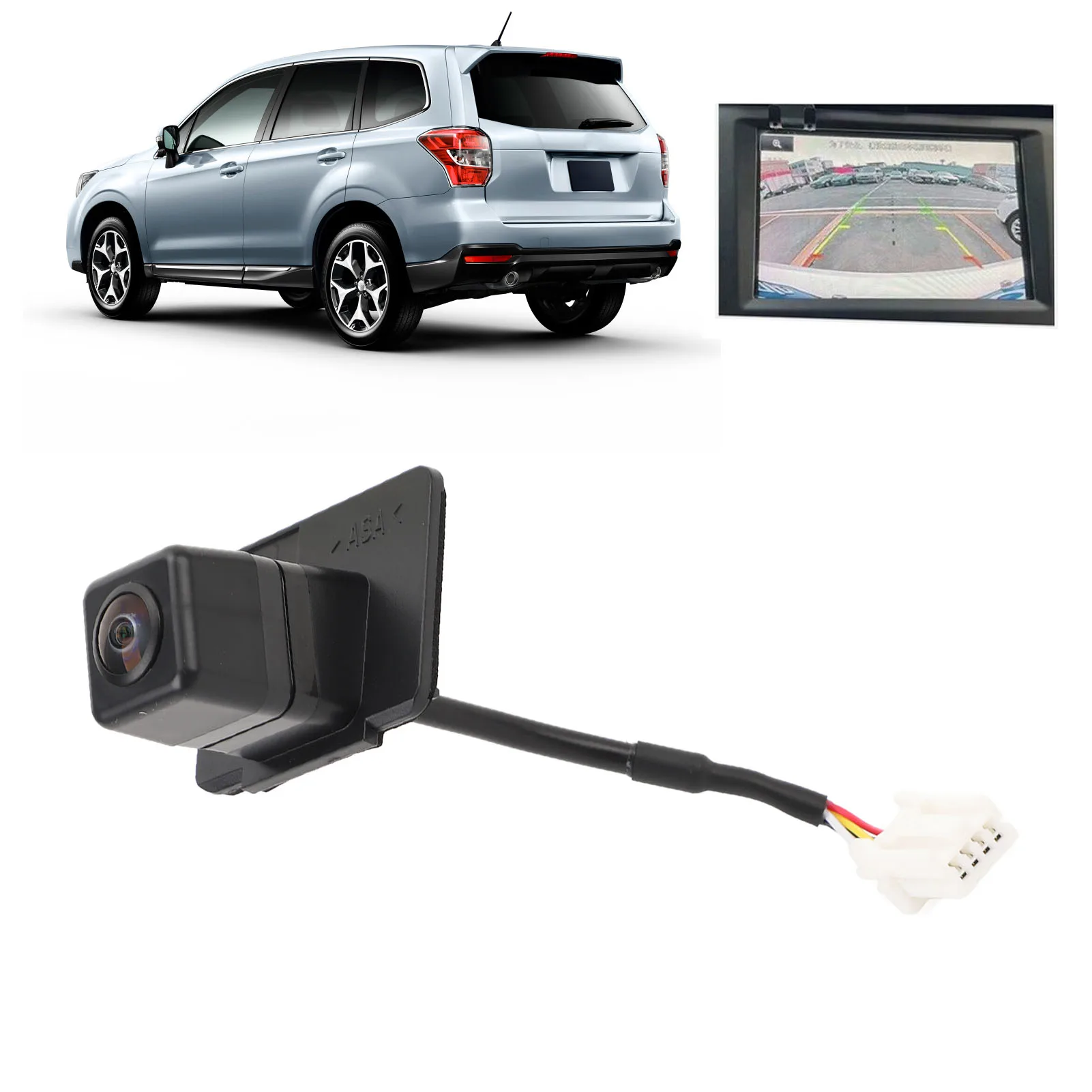 Car Rear View Backup Camera Waterproof High Definition Image Improve Parking Safety SU1960102 for Subaru Forester 2014 to 2016