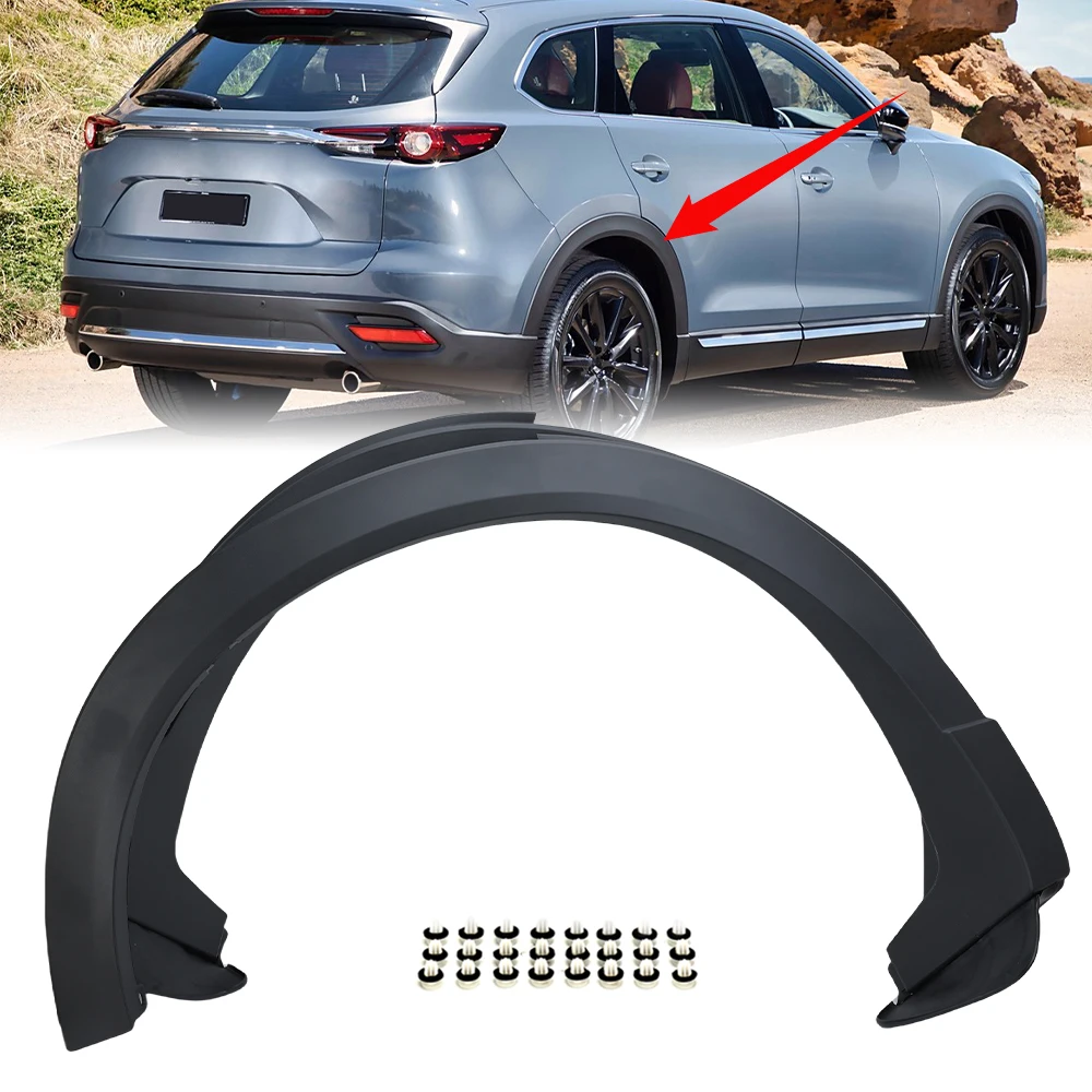 

Rear Wheel Eyebrows Fender Mudguard for Mazda CX-9 2016-2023 ABS Replace Mud Flap Splash Guard Molding Wheel Arch Tire Parts