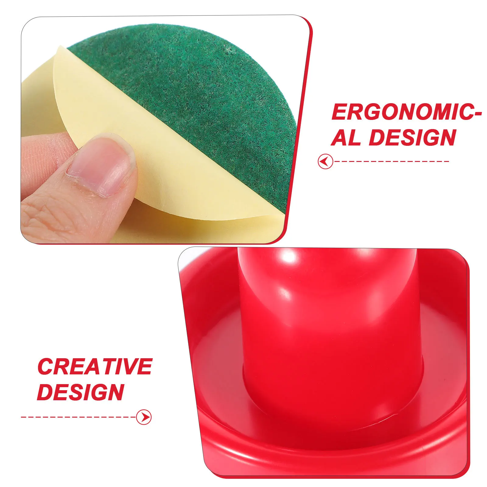 

16Pcs 76Mm Air Hockey Pucks Pushers Replacement Set Hard Material Ergonomic Felt Bottom for Game Tables Accessories