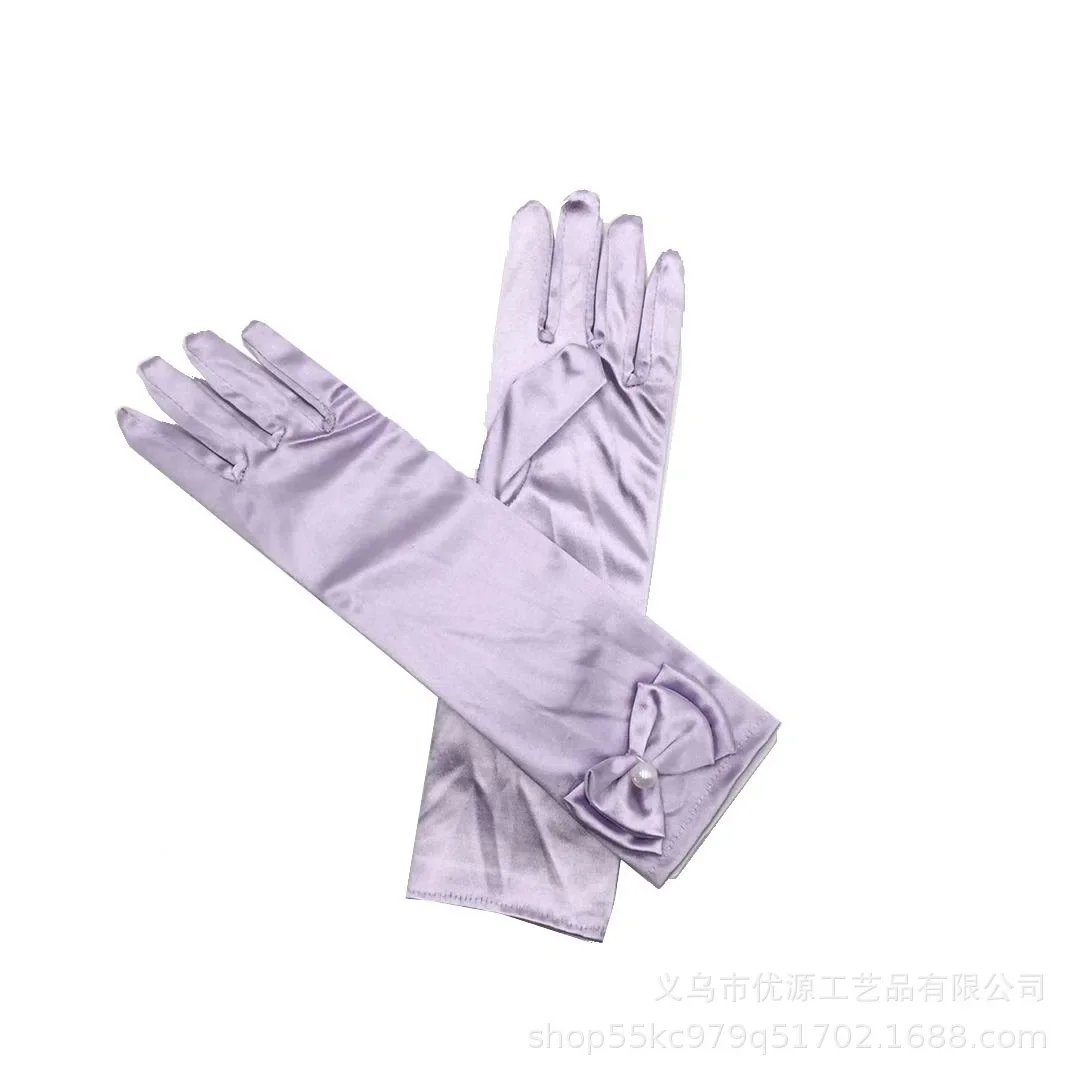 Детские эластичные жестяные перчатки «Холодное сердце», детское платье принцессы, костюм, этикет, танцевальные перчатки для выступлений