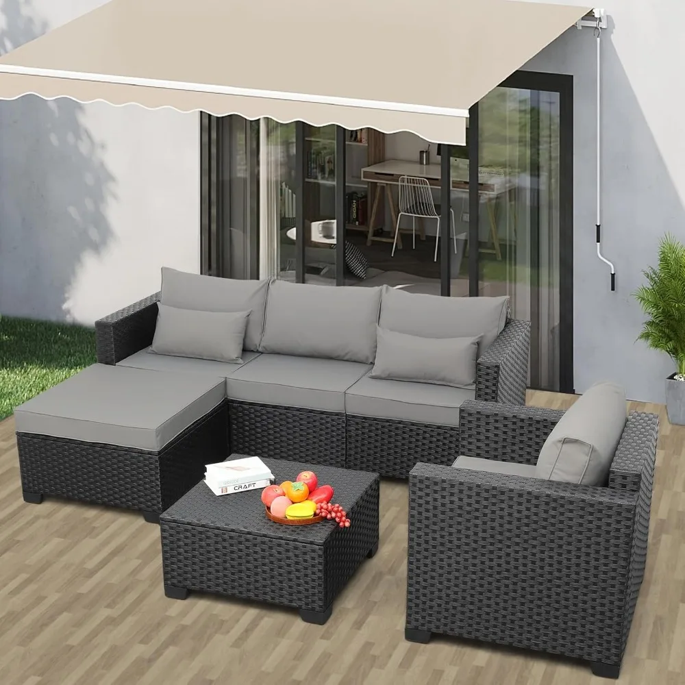 

Garden furniture set, Patio Furniture Outdoor Couch 4 Pcs Patio Furniture Set Outdoor, Patio Single Chair Outdoor Storage Table