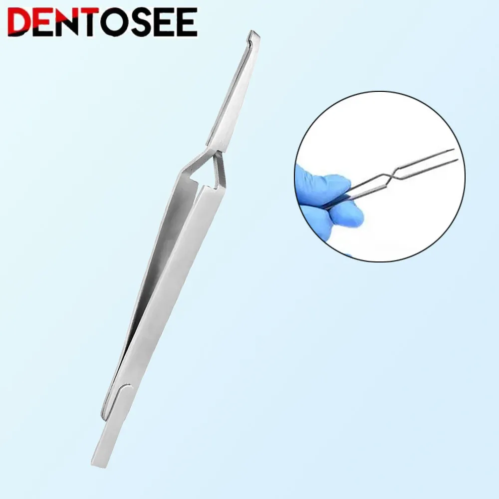 Dental Bracket Tweezers Orthodontic Reverse Action Serrated Dentistry Made of high quality steel Stainless Steel Dental Tools