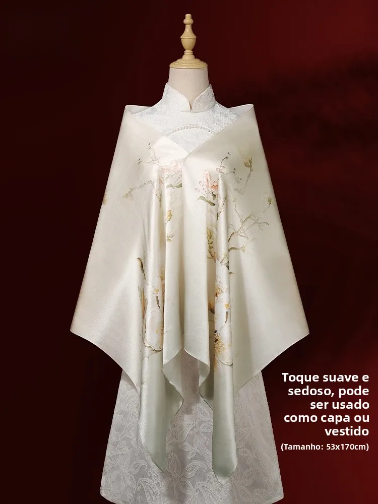 Echarpe-100-soie-pour-femme-foulard-haut-de-gamme-chale-qipao-vetement-d'exterieur-cadeau-d'anniversaire-pour-maman-imprime-floral-printemps