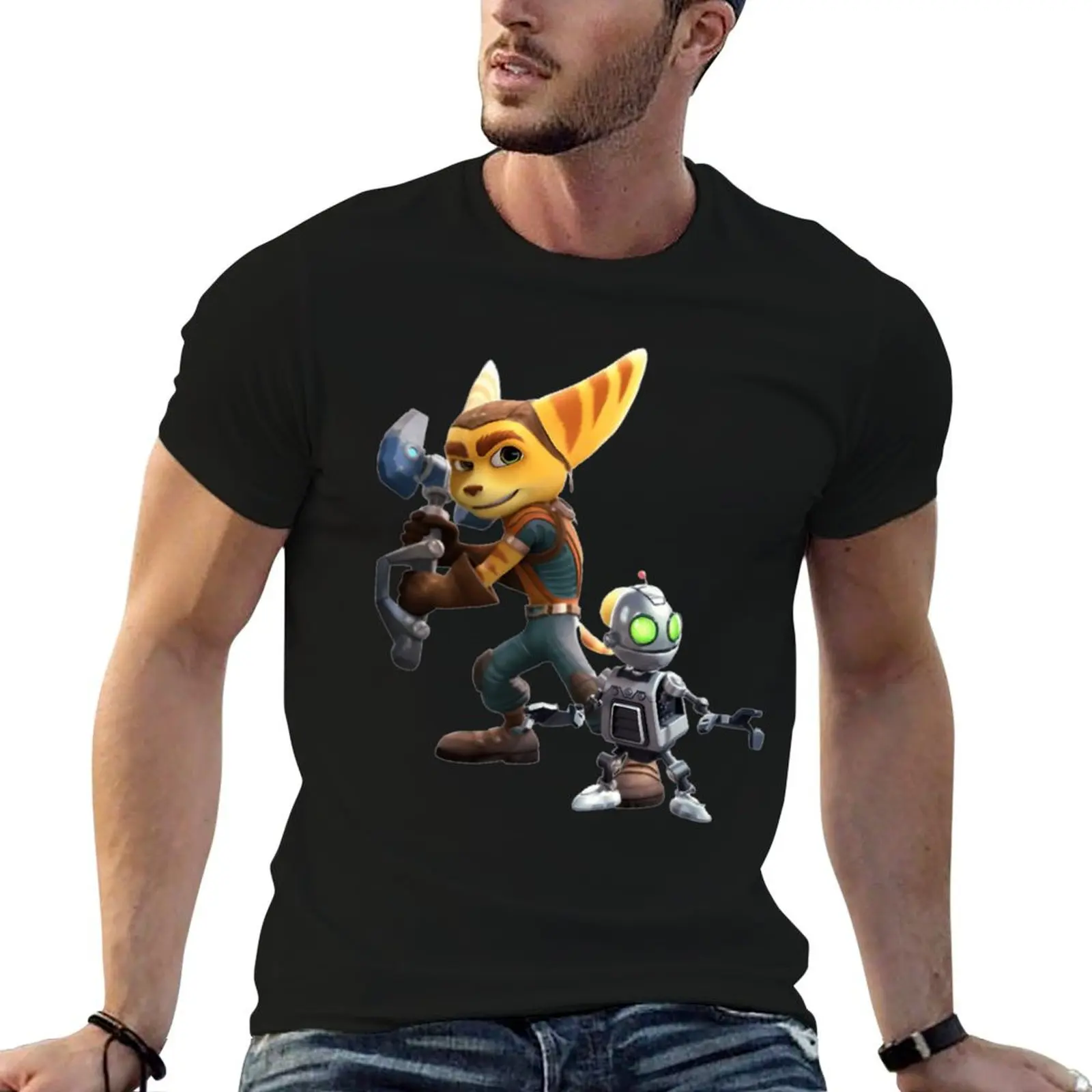 

shirts Ratchet T-Shirt cotton t man Clank shirt t heavy cotton man