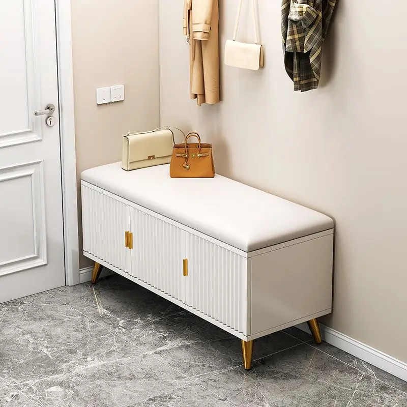 

Shoe changing stool, household doorstep, easy to sit, indoor small and narrow storage