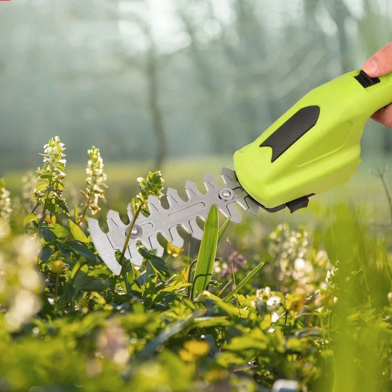 

Portable Electric Lawn Mower Small Size Rechargeable Household Lawn Mower Strong Power Anti-slip Handle Garden Power Tools