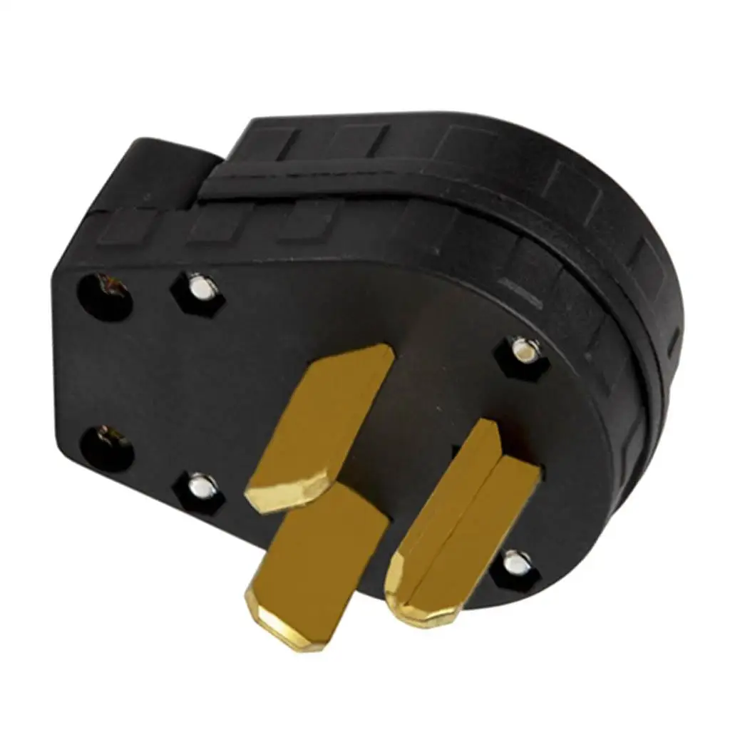 NEMA-conector macho elétrico, adaptador de aterramento, L10-30P, 30A, 250V