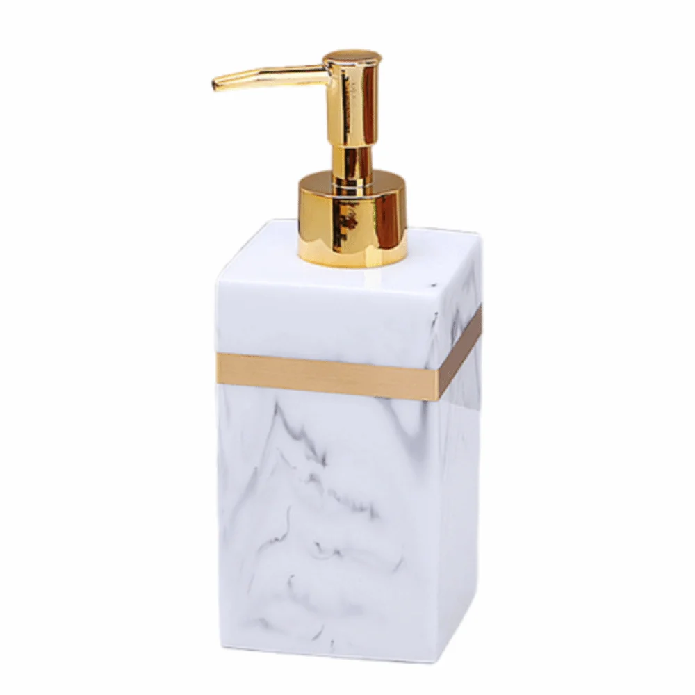 

Бутылки-дозаторы для лосьона из смолы, имитация мрамора, пресс-тип, бутылки для геля для душа, герметичный пустой контейнер для жидкого мыла, бытовой