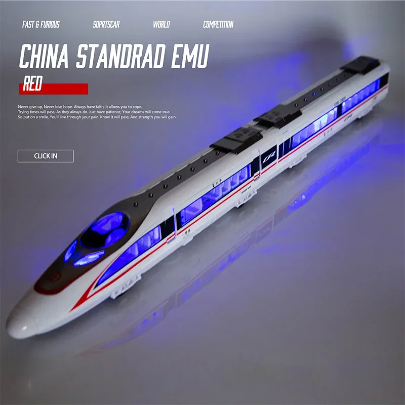 Shinkansen 24-44cm Electric Train Subway Model Kit 1-3 Carriages Railway Car Toy Miniature Car Juguetes Niños 2 Años