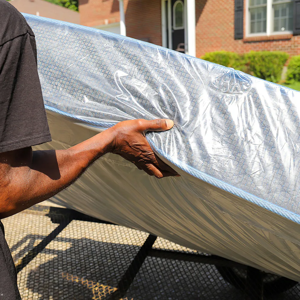 Thickened Clear Mattress Cover for Moving Storage Heavy Duty Dirt Proof Protective Bag Fits Full Queen Cover