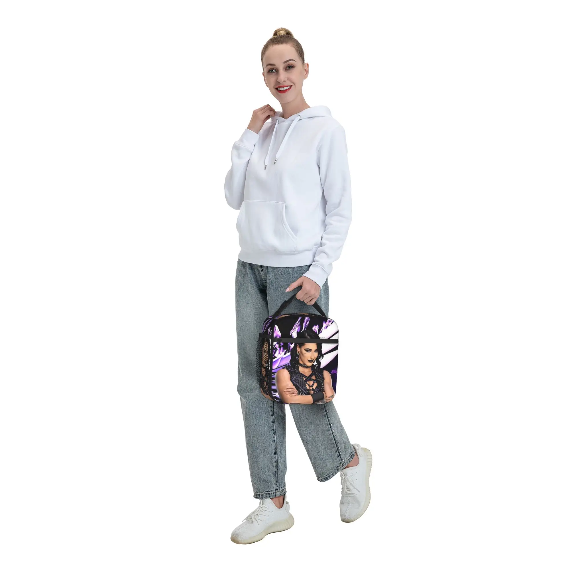 Rheas Ripleys Isolierte Lunchtasche, Thermotasche, wiederverwendbar, auslaufsichere Tragetasche, Lunchbox, Lebensmittelaufbewahrungstaschen, Schule, Picknick – Detail 8