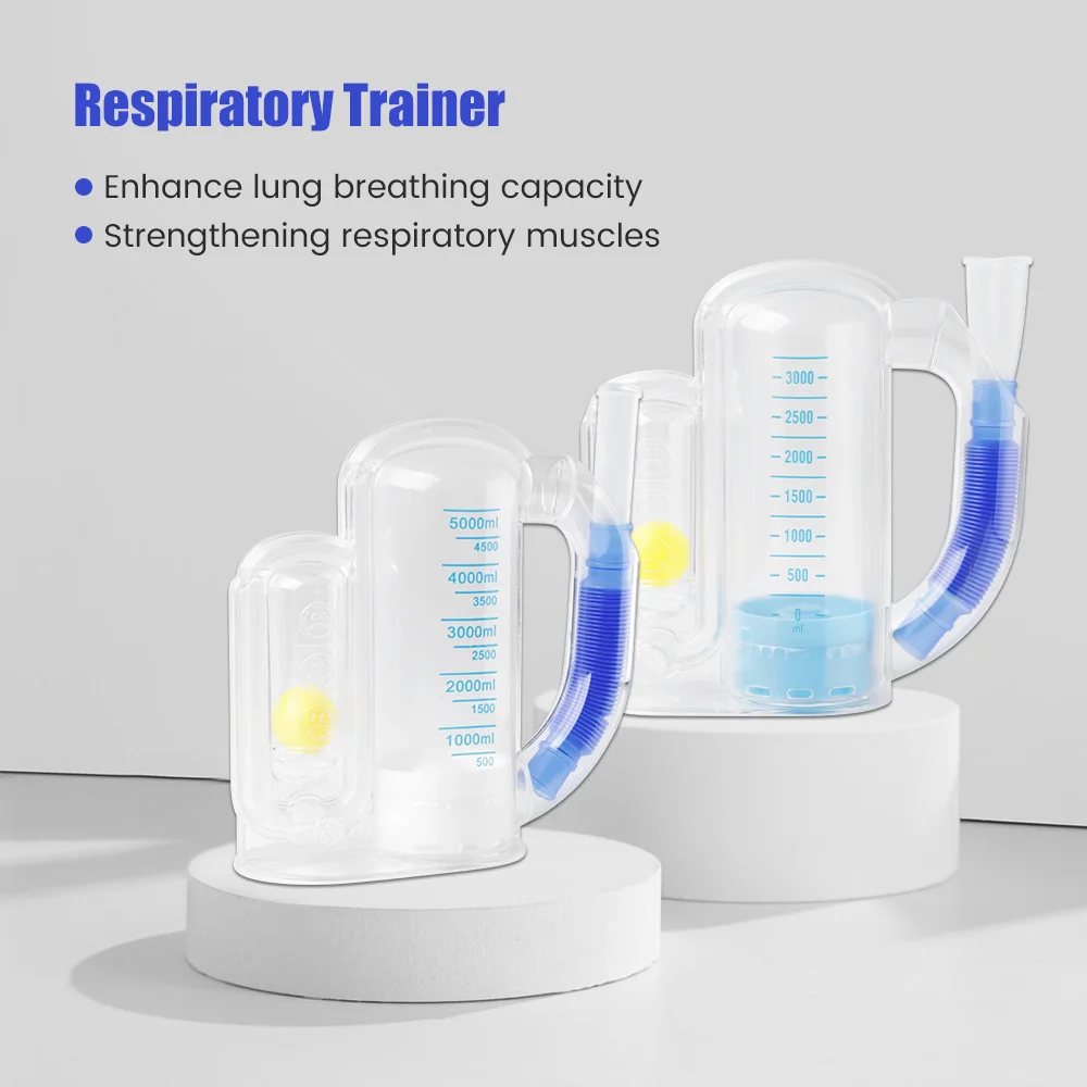 3 Balls Breathing Trainer Lung Function Improvement Trainer Respiratory Spirometry Breath Exerciser Measurement System Health