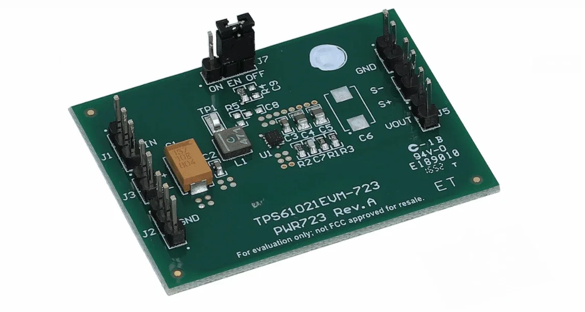 

TPS61021EVM-723 для оценочного модуля повышающего преобразователя A из TPS61021