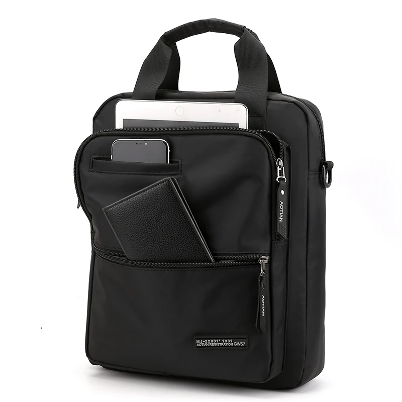 AOTIAN mannen Schoudertas Tote 13.3 "Laptop Aktetas man Ipad Messenger Bag Hoge Kwaliteit Zakelijke Crossbody Tas mannelijke handtassen