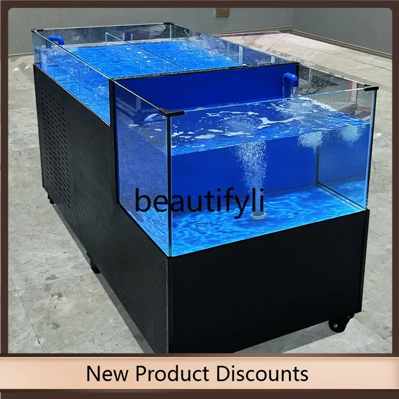 

HR Seafood Fish Tank Commercial Restaurant Hotel Fish Tank Mobile Shellfish Pool Customization