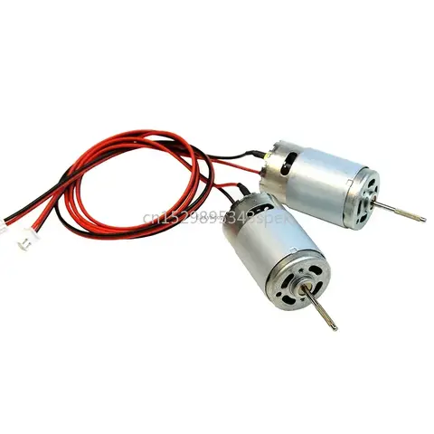 1 par 390 Motor de alta velocidad con cable 14000RPM/Min 6V-12V DIY para RC cebo remolque barco de alimentación accesorios de propulsor subacuático