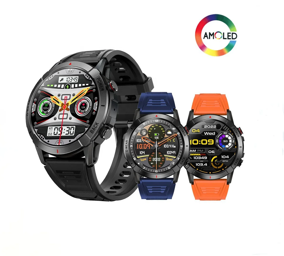 

2023 Amoled HD BT Calling Talking Large Full Round Screen Sport Smart Watch NX10 Fabricantes de ip68 Waterproof Smart Watch