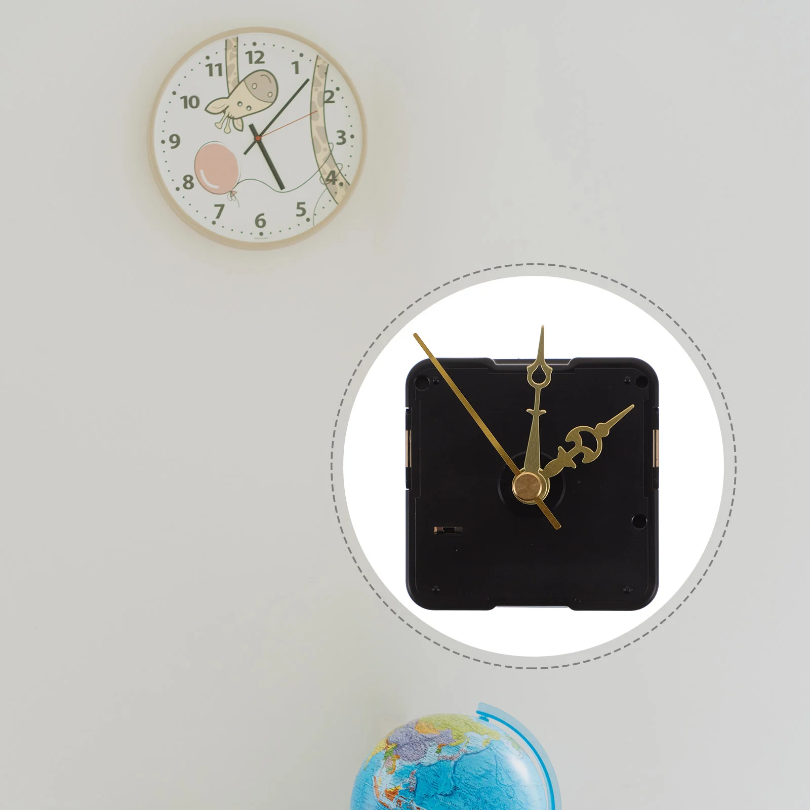 

Wall Clock Small Mechanism Watch Movement Alarm Kids Plastic Mute Replacement Kit