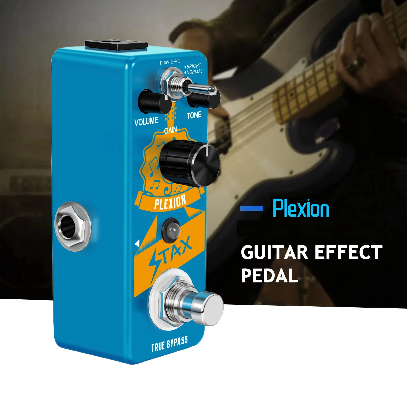 Stax Plexion Pedal Guitar Effect Brit-stack Simulator Attractive Marshall Plexi Effects Distortion Pedals Metal Case True Bypass