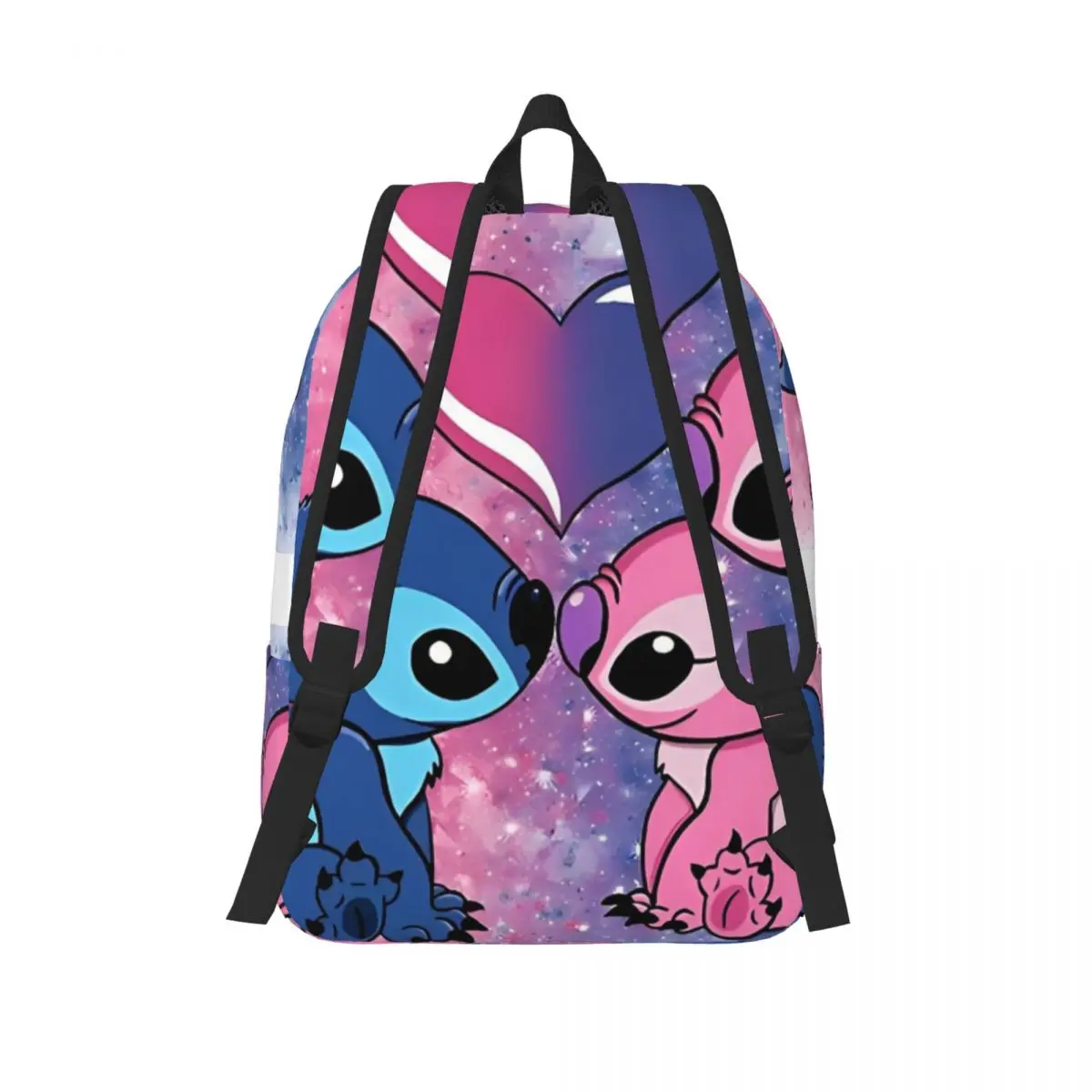 Stitch And Angel Rucksack für Kindergarten, Grundschule, Schüler, Büchertasche, Jungen, Mädchen, Kinder, Tagesrucksack, Geschenk