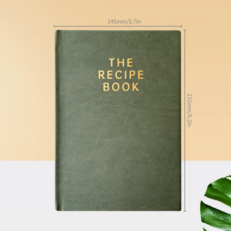 2026 Luxuriöses Leder-Rezeptbuch A5 Hardcover Rezept-Journal - Premium Leder-Notizbuch für Küchennotizen & Mahlzeitenplanung – Detail 12