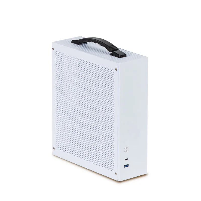 

E10 Core Display Compact HTPC Office MATX Standing, Portable Mini ITX Small Host Case