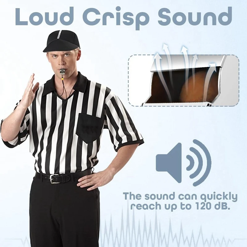 Whistle for Coaches, Stainless Steel Whistles Loud Crisp Sound 6PCS HOT SALE