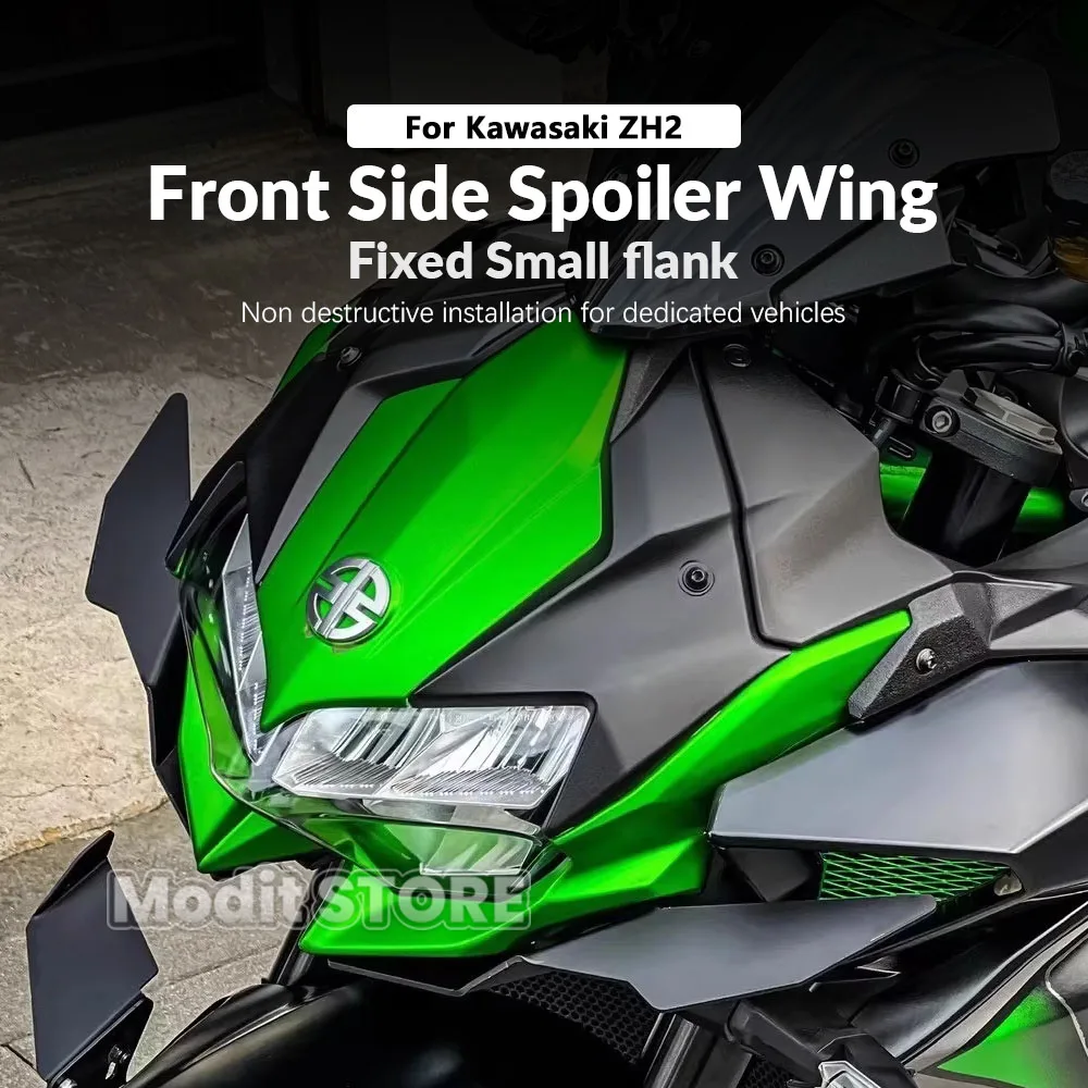 For Kawasaki ZH2 2020-2025 2026 Motorcycle Side Winglet ZH2 Front