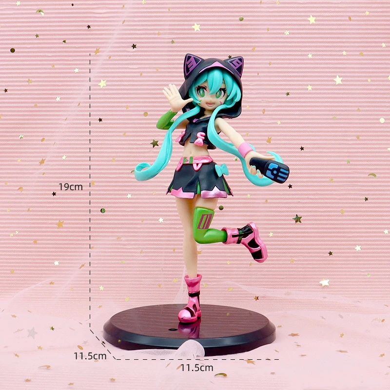 Figura DE ACCIÓN DE Hatsune Miku, modelo de regalo, coleccionables para niños figuritas, alrededor de 20cm, 1 pieza