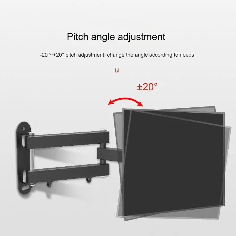 TV Wall Mount Bracket, Rotation Tilt Swivel Retractable TV Mount Stand for 14-37 Inch LED, LCD Flat Screen TV Monitor Holder