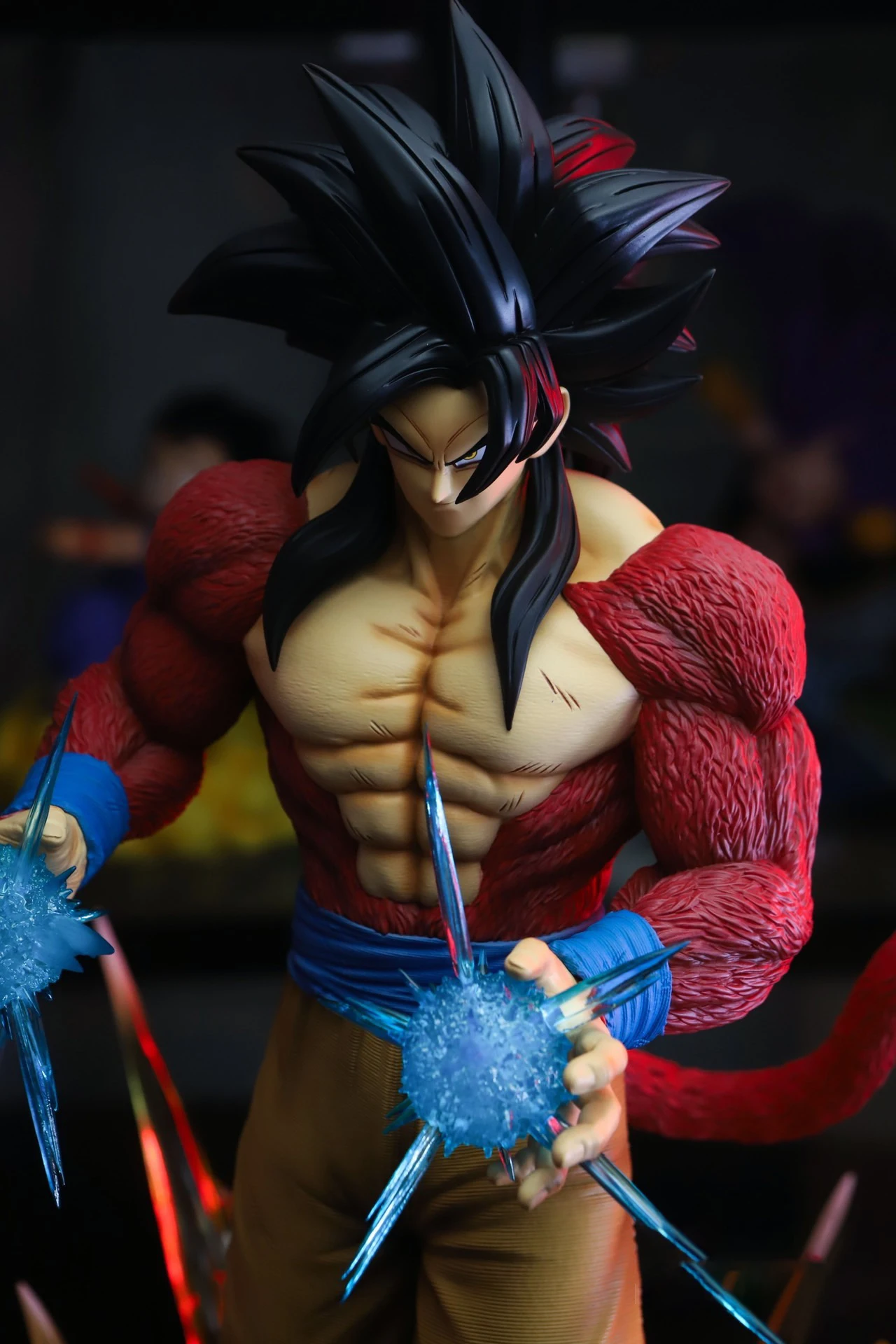 40cm Dragon Ball Gt Figure Son Goku Super Saiyan 4 figurki Anime z kreskówek kolekcja pcv posąg Model zabawki ozdobne