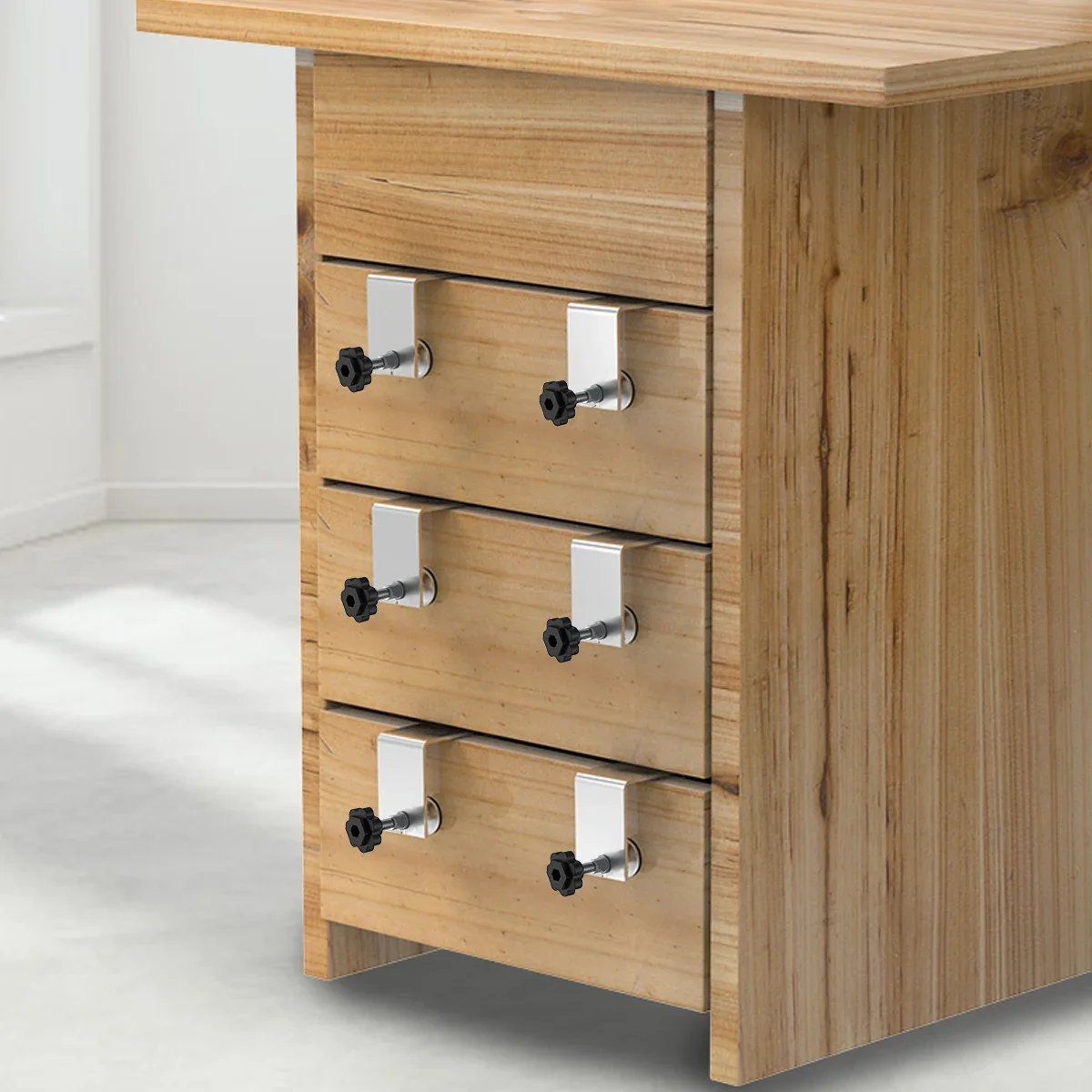 New Steel Drawer Front Installation Clamps Woodworking Jig Cabinet Tool Home Furniture Accessories Drawer Panel Clips Tools