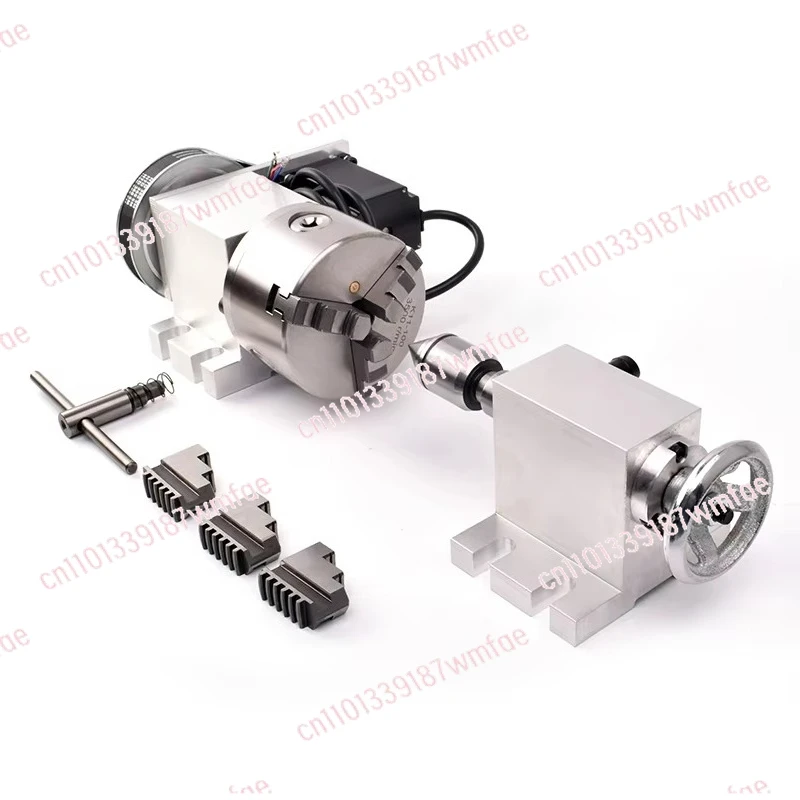 

K11-100 поворотный вал, 4-осевой поворотный стол, 3-кулачковый патрон, поворотный стол, поворотный вал с числовым программным управлением, фрезерный станок с числовым программным управлением