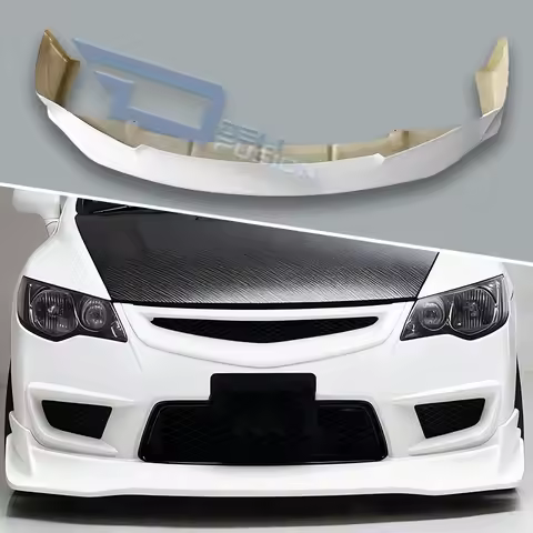 For Honda 2007-2011 Civic FD2 Type-R JS Style Front Bumper Lip FRP Car Exterior Body Kit Modified Accessories &amp; Auto Gadgets