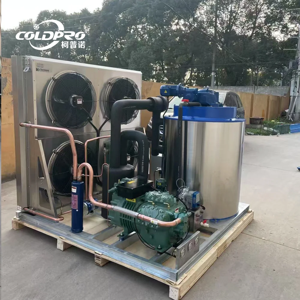 Hot Selling Industrial Compressor Flake Ice Maker Machine With High Productivity And Energy Saving Features